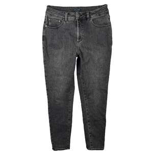 Universal Standard Joni High Rise Curve Skinny Jeans 32" Soft Black 12 Long